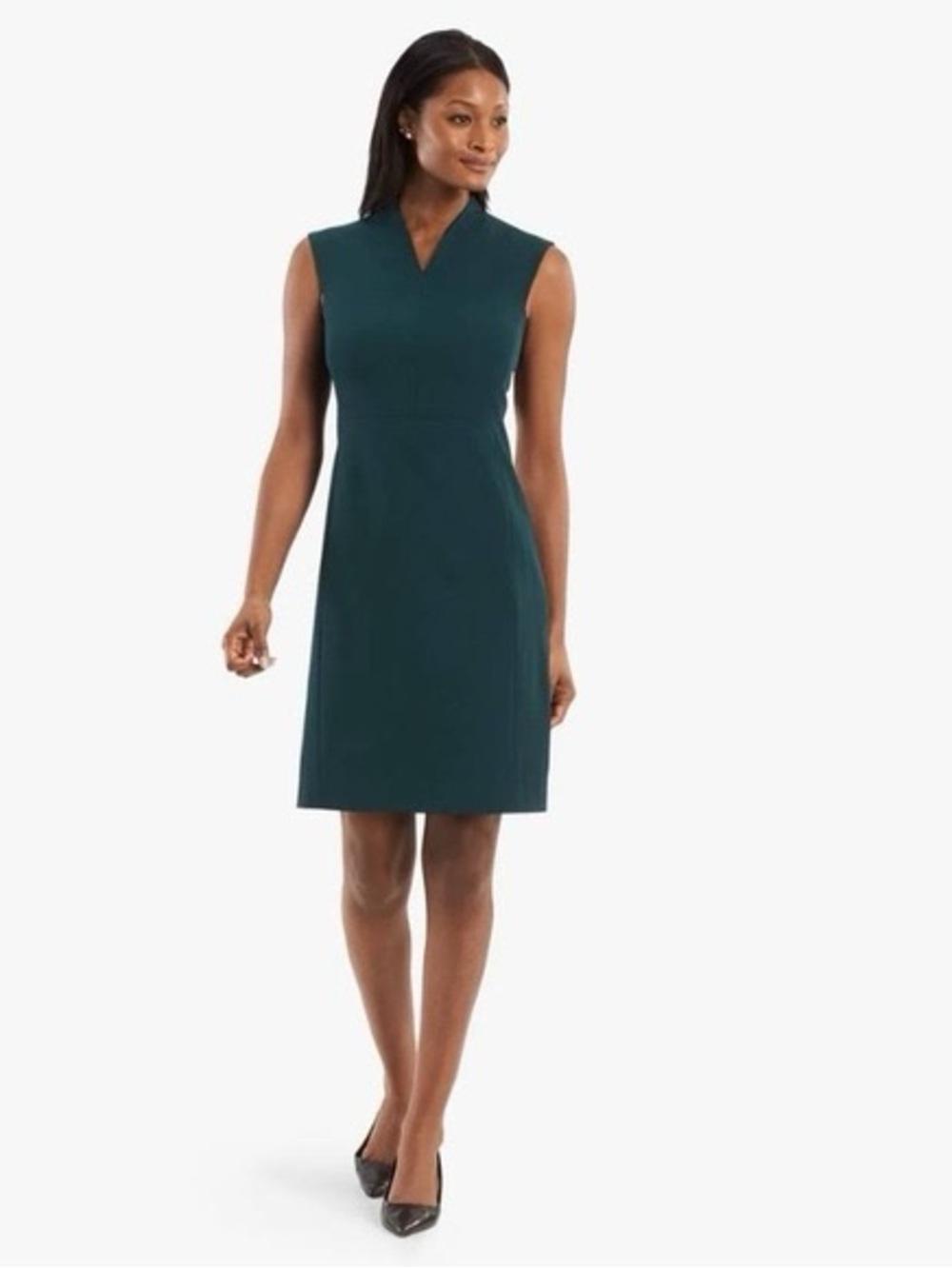 MM Lafleur Aditi Shift Dress Rainforest Green Size 6